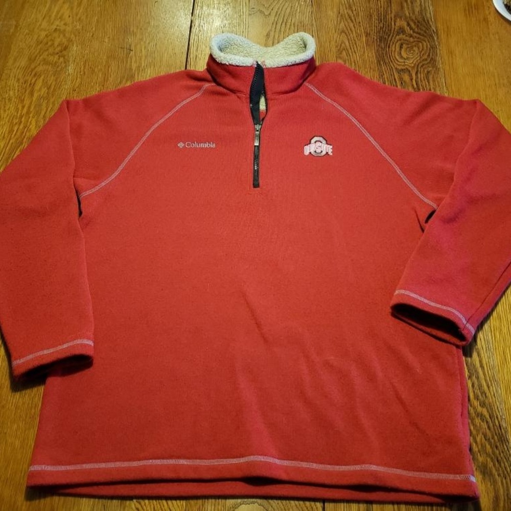 OSU Ohio State Buckeyes COLUMBIA 1/4 zip fleece